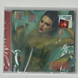 Taylor Swift The Life of a Showgirl CD + Hand Signed Photo 1